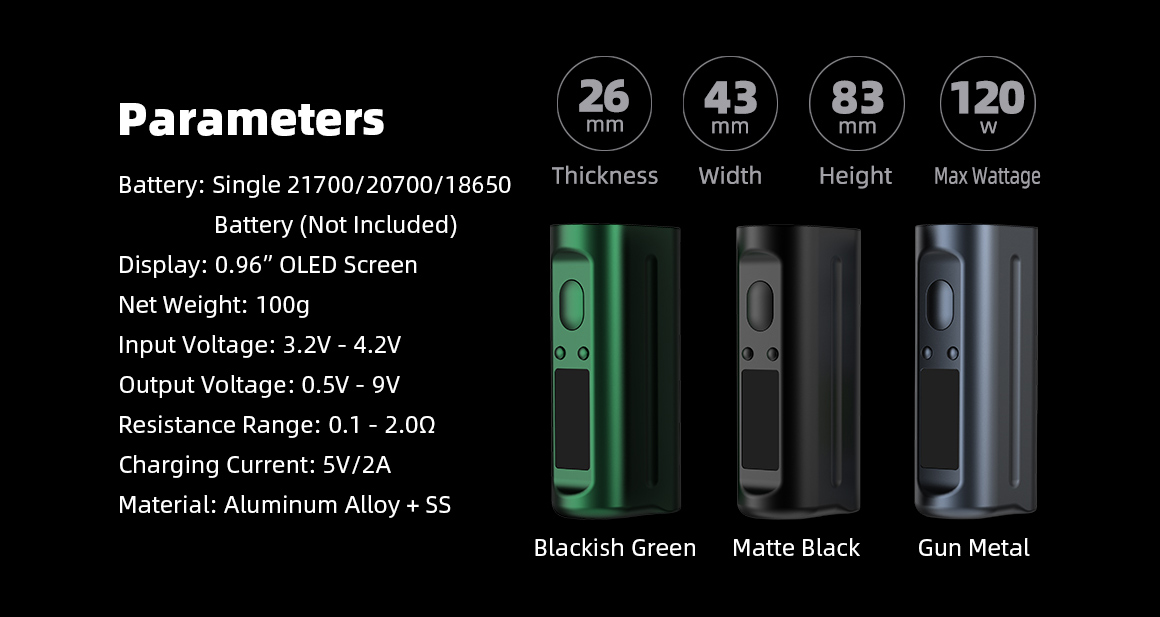 Arez 120 Mod - Parameters